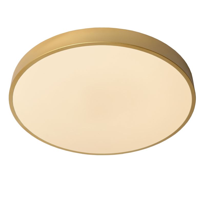 Lucide UNAR - Zapustené stropné svietidlo - Ø 49,5 cm - LED Dim. - 1x36W 2700K - 3 StepDim - Matt Gold / Mosadz